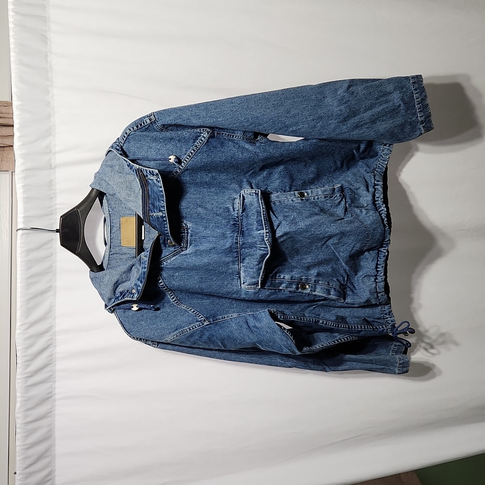 Gap denim pullover coat size LARGE